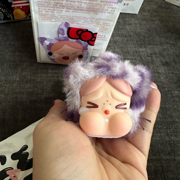 POP MART Accessories - POP MART CRYBABY Wild but Cutie Series Vinyl Plush Pendant. -NEON CUTIE